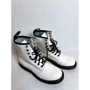 Dr. Martens 1460 Lace-Up Combat Boots White Women's Size 9